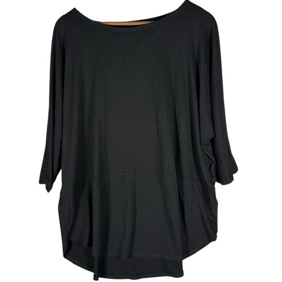 Eileen Fisher Black Oversized Dolman Top Women’s Large Boxy Tunic - Picture 2 of 5